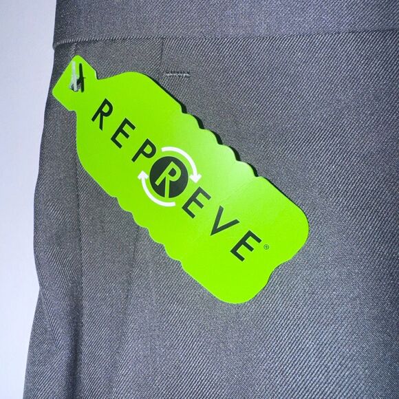 Haggar Mens Pants 38x30 Gray Straight Fit Wrinkle Free Slacks Dress Chino New - Picture 8 of 10